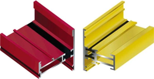 3D Wooden Color Thermal Break Sliding Aluminium Alloy Door And Window