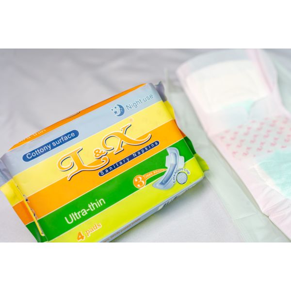 Soft Cotton Fast Absorption Surface Dry Structure Girl Napkin Material Cotton Comfortable Breathable Absorbent Sanitary Protection