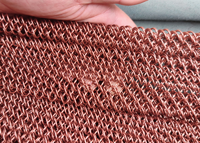 Алюминиевая апертура занавеса 20mm ячеистой сети Drapery 1.2mm катушки каскада металла декоративная