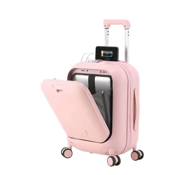 Сильный PP твердый корпус кабинный багаж противоударный дети носят на чемоданах