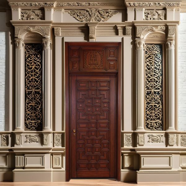 Customizable Modern Villa Doors Anti Theft Steel Luxury House Front Door