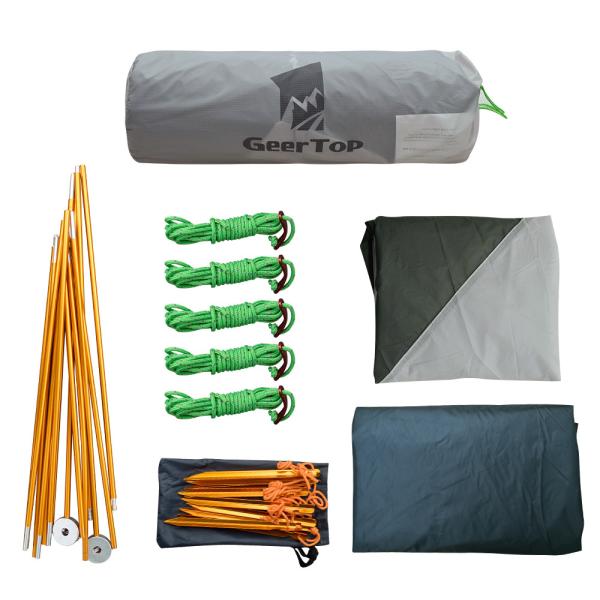 1 Person L205cm Ultralight 1.8kg Pop Up Camping Tent