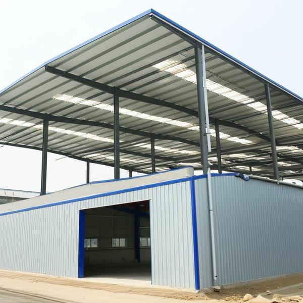 Q235B Q355B Edificios industriales prefabricados de acero Almacén para salas y talleres