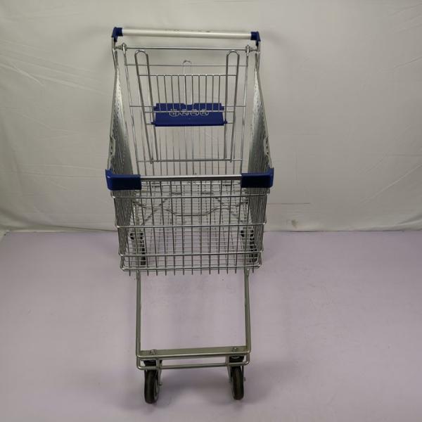 Regular 125L Supermarket Shopping Trolley Zinc 4 Wheel Shopping Trolley CE
