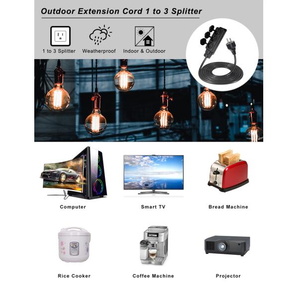 VDE Certified EU 3-Pin Power Cord with Schuko Plug