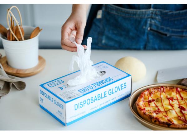 Disposable Clear  Powder Free Vinyl Gloves Hand Gloves For Food Industry