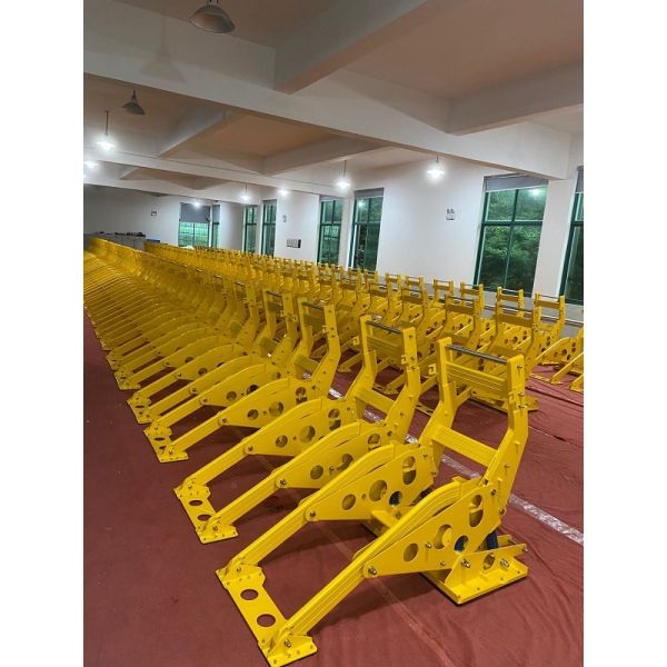 Yellow LED Arrow Bottom Rubber Anti Ram Barrier Removable