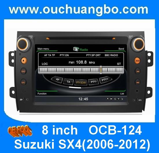 Ouchuango DVD radio head unit Suzuki SX4(2006-2012)S100 platform with 3G WIFI autoradio GPS OCB-124