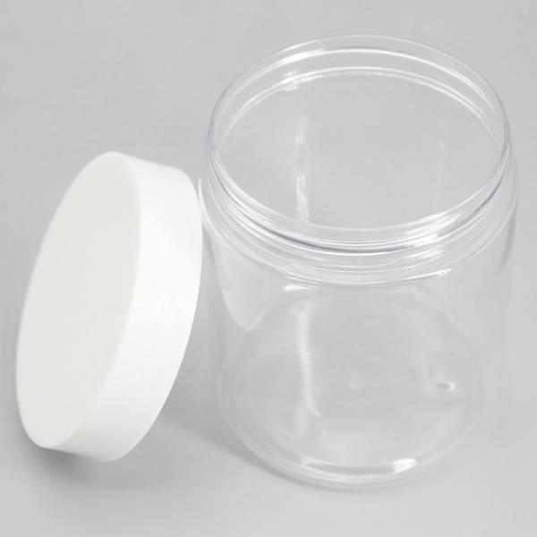 Recipientes 250ml cosméticos vazios transparentes do armazenamento 83mm dos petiscos
