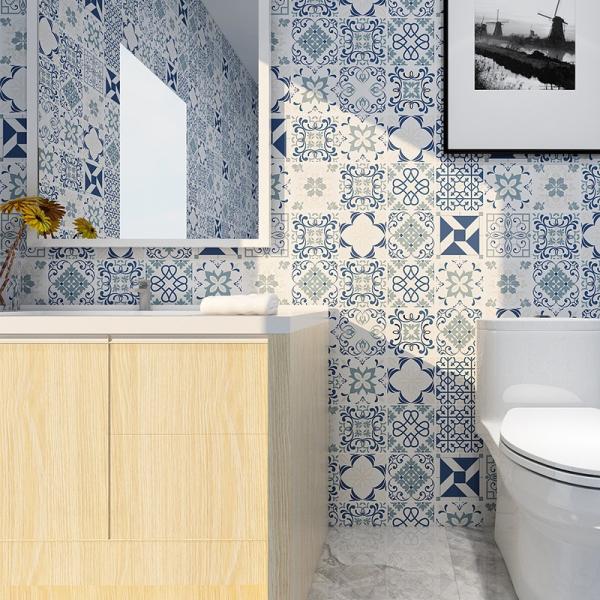 Modern Kitchen Wall Tile 3D Wallpaper Self Adhesive for Bathroom/Kitchen Design Style Modern