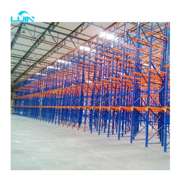 Heavy Duty Shelving Drive In Drive Through Racking System 1.5-2.5mm Depth