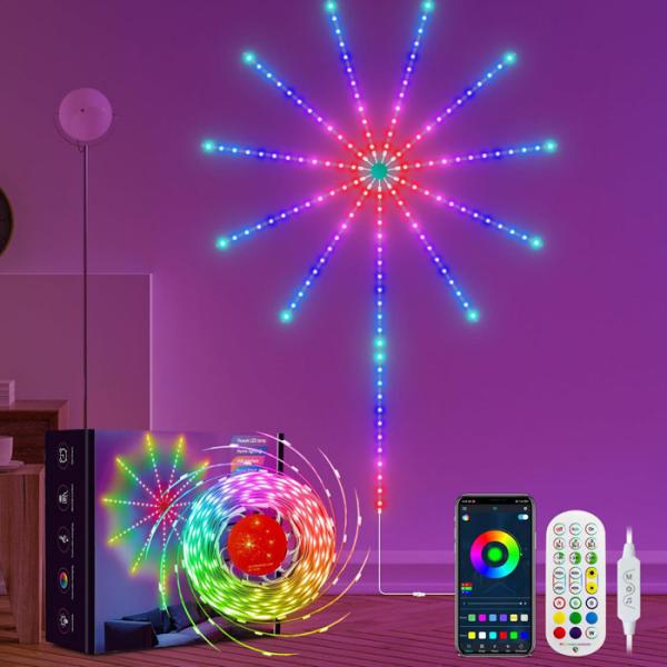音楽 走馬 LED ストライプライト アドレス可能な魔法の煙灯