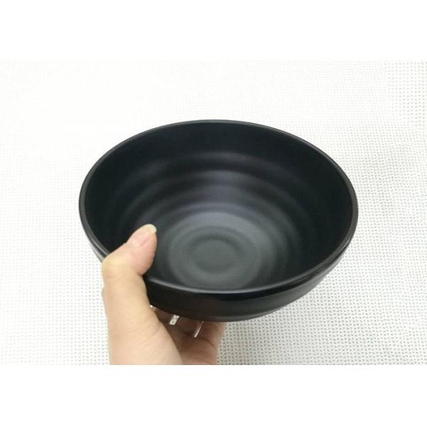 Diameter 16cm Weight 271g Black Color Noodels Bowl Imitation Porcelain Bowl