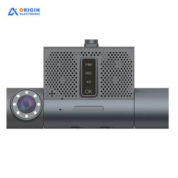 Mini Triple Channel Dash Cam For Car , 1080P Front + Cabin + Rear Cameras With IR & GPS