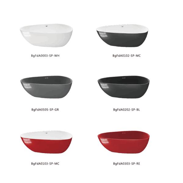 Овальная форма акриловая свободно стоящая ванна cUPC Certified