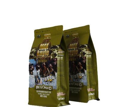 Customized Printing Side Gusset Aluminum Foil Lined Zipper Top Pet Food Bags For Dog Cat Food Packaging