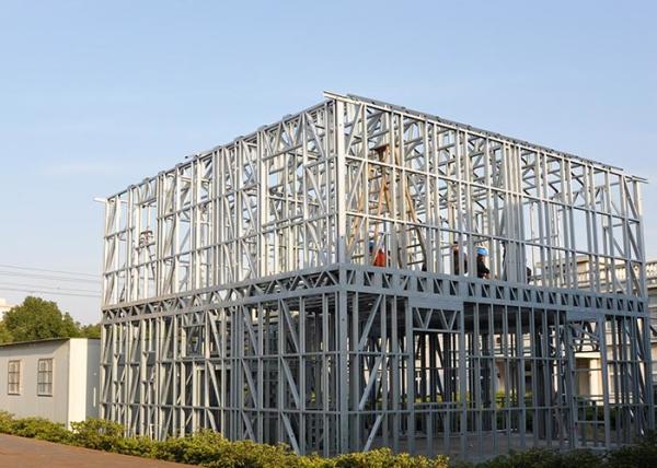 Casas de armação de aço da luz do desastre da casa pré-fabricada, de aço de pouco peso - casas quadro