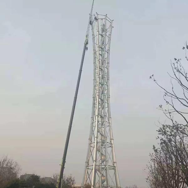 High Quality Self-supporting Galvanized Steel Observation Tower Quality Surveillance Tower Made of Angle Steel
