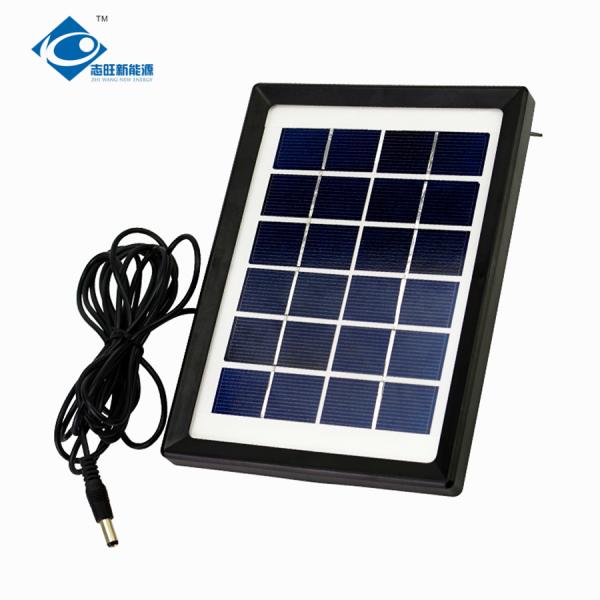 Панель солнечной энергии ZW-2.5W-6V жилая для панели солнечных батарей аварийного освещения 2.5W 6V стеклянной прокатанной