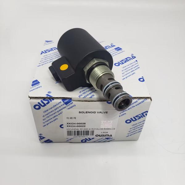XKCH-00022 Selenoide Valve For Hyundai R215VS R210LC9 R250LC9 R385VS Excavator Parts