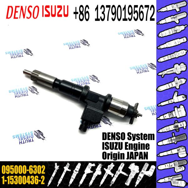Assemblée commune de haute qualité d'injecteur de carburant de rail 095000-6302 pour ISUZU 6WG1 1-15300436-2