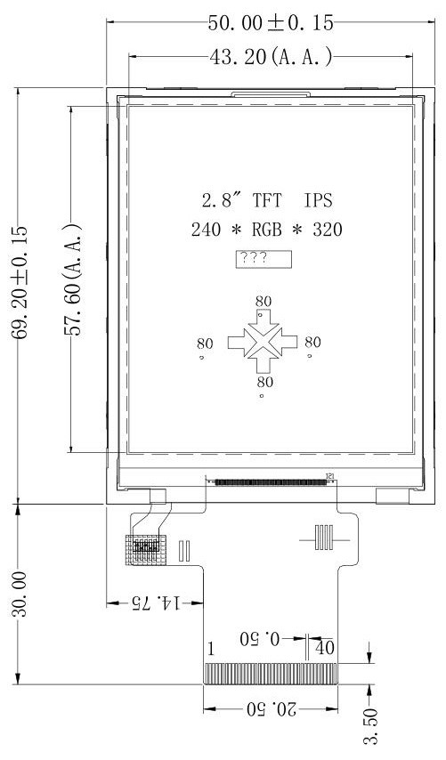 240x320 QVGA 2,8 дюйма TFT LCD сенсорный экран, 2,8 дюйма SPI TFT модуль IPS Все угол обзора
