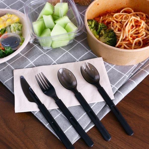 US Disposable Cutlery Sets with Different Sizes Plastic Spoon Fork and Knife Kit