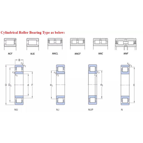 Single Row ECP Nj 204 Bearing Single Row Cylindrical Roller 20x47x14mm NJ204ECM