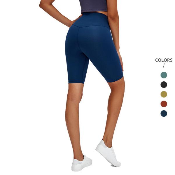 80%Nylon 20%Spandex 8 mulheres mais o short do exercício do tamanho com bolso da cintura