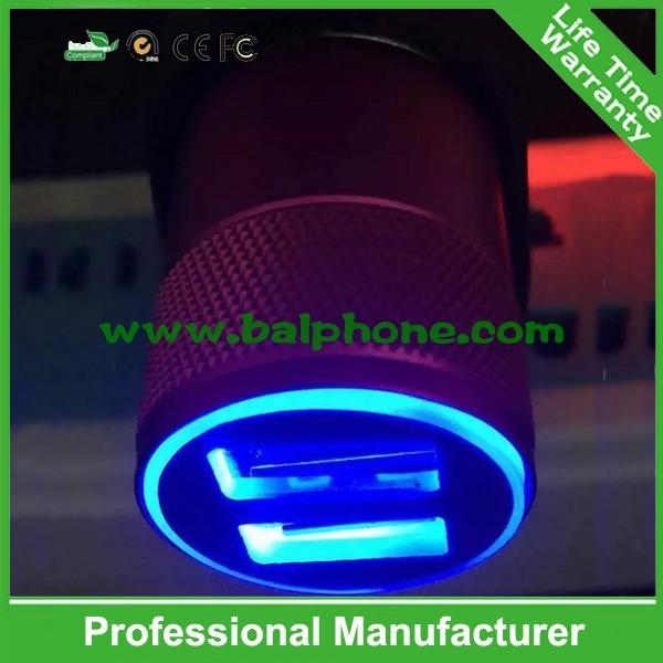 2.1A mini Dual USB Car battery charger mobile charger smart charger