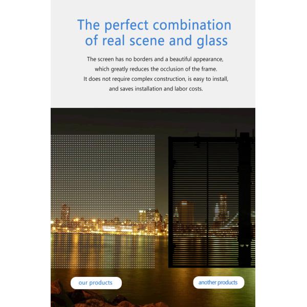 P20 P30 P40 pantalla de película LED pantalla de pantalla de vidrio gigante pantalla publicitaria