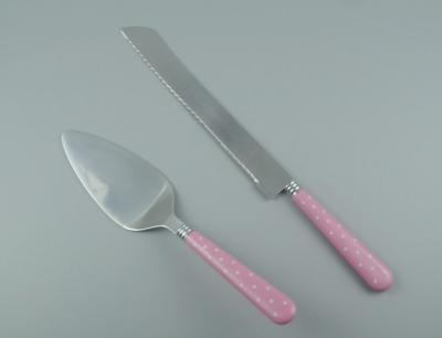 Food Grade Bread Knife Cake Turner with plastic handle Combine Set For Kitchen Knife