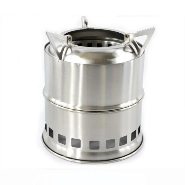 Portable Camping Stove Stainless Steel Wood Burning Stove for Outdoor Adventures