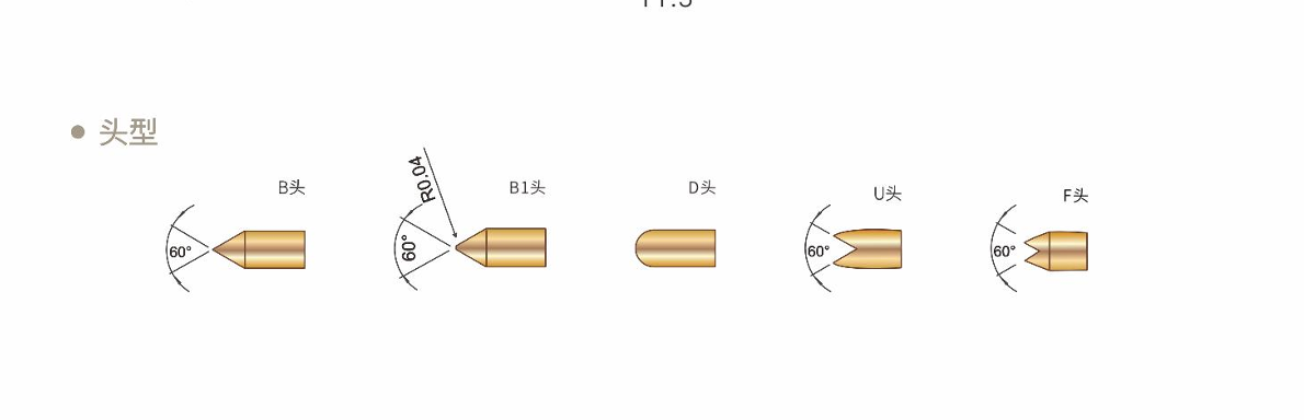 Double plunger, push fit test probe for fine pitch components.