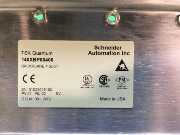 Schneider 4 Slot Backplane 140XBP00400 Modicon Quantum Screw For  I/O Modules