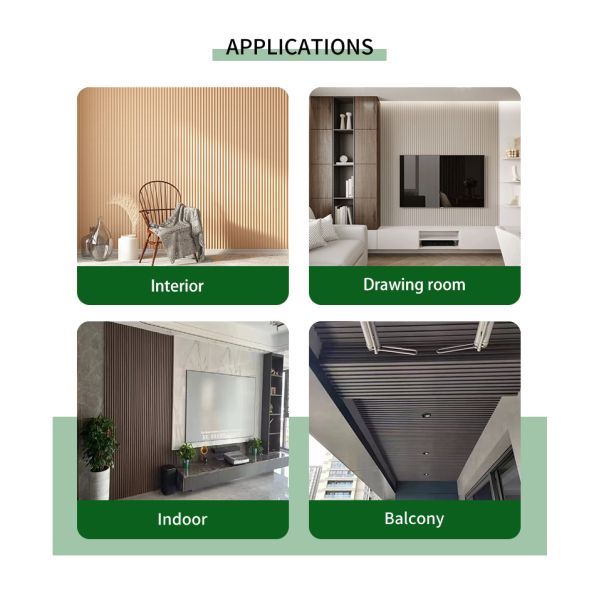 Hardwearing Outdoor PVC WPC Cladding Siding Panel Scratch Resistance Ventilated Grating Board Waterproof Office Free Samples