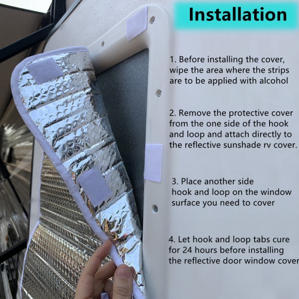 16 X 24 Inch RV Door Window Skylight Shade Reflective Window Cover