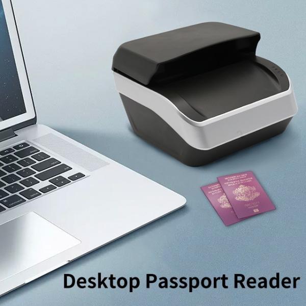 Passport Size USB Interface High Speed ID Document Scanner and Automatic OCR MRZ Reader