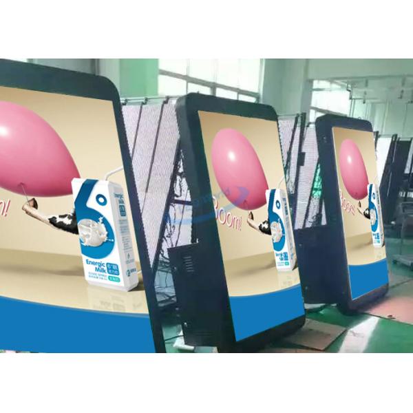 Алюминиевый пол стоя дисплей рекламы ЛКД для супермаркета