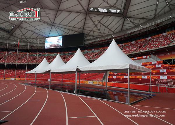White PVC Pagoda High Peak Tents 3x3m 5x5m 6x6m 8x8m For Parties