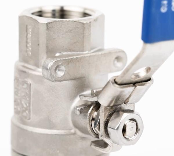 2PC Threaded Manual Ball Valve Stainless Steel Bidirectional Flow Direction Versatile