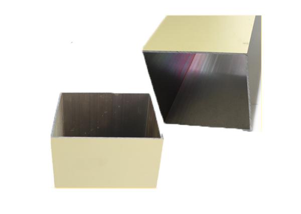 Industrial Usage U Shaped Aluminum Extrusion , Extruded Aluminum Rectangular Tubing