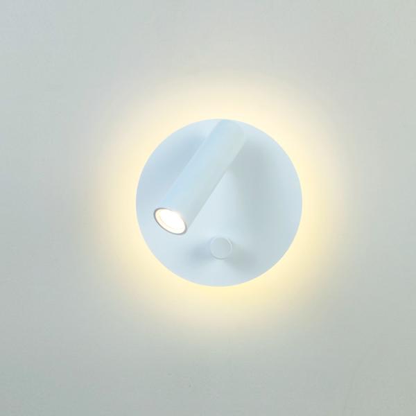 Manufacturer Creative rotating wall lamp bedside wall light bedroom hotel with switch spotlight reading lamps