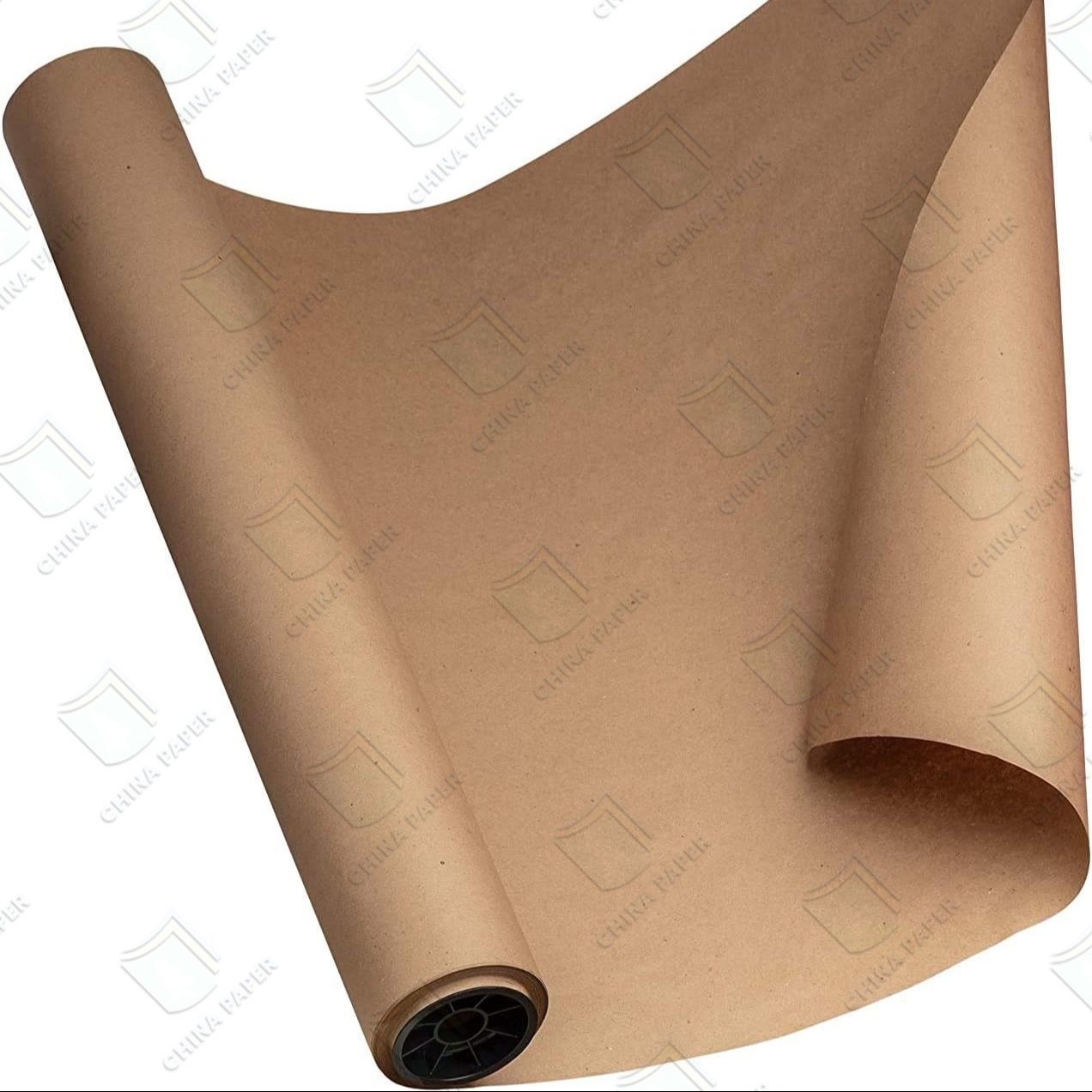 Китайская Kraft Paper Jumbo Roll Wrapping Liner Paper Цена на заказ Коричневая Kraft Paper Упаковочная бумага