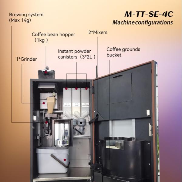 Bean-to-Cup Coffee Vending Machine 220V 2000W Automatic