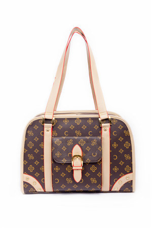 Дизайн Классический Королевское Качество Кожаная Решетка Ручные носители домашних животных