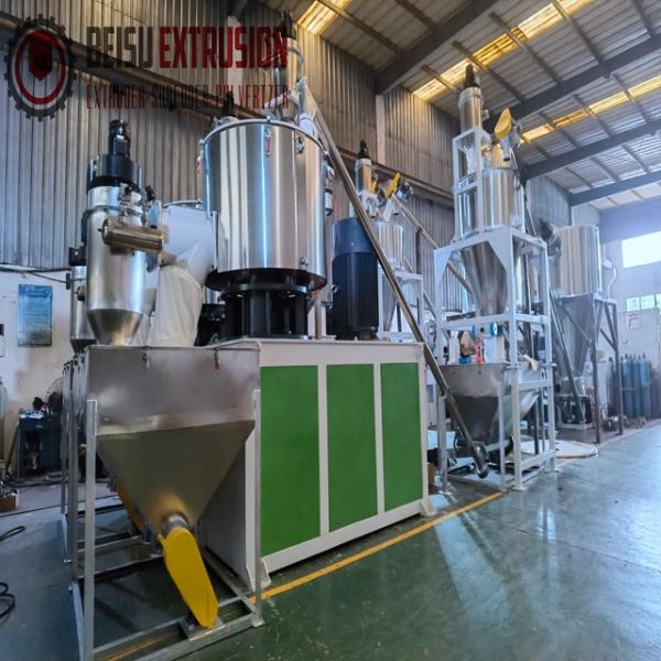 High Speed Plastic Resin Powder Mixers For PVC SPC WPC LVT Flooring Board Sheet