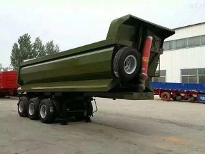 Construction Machinery Semi Tipper Trailer Hydraulic Tipping Trailers