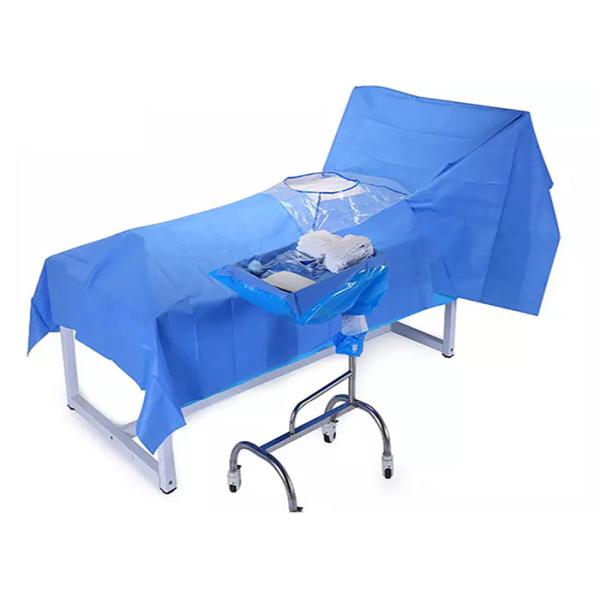Cardiovascular Procedure Pack SMS Fabric Sterile Green Surgical Essential Lamination Patient disposable surgical pack