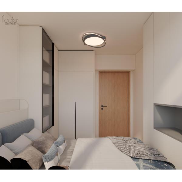 OEM Бежевый Татами Хранилище Кровать с изогнутым краем Нержавеющая сталь угловой шкаф